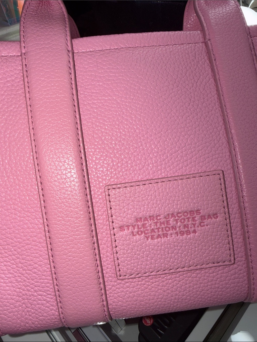 Marc Jacobs Small Tote Bag in Fluro Candy Pink - Picture 7 of 11